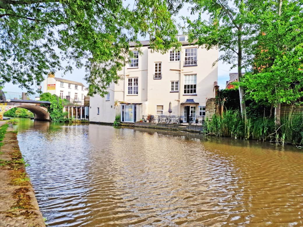 Canal house viewed from the canal