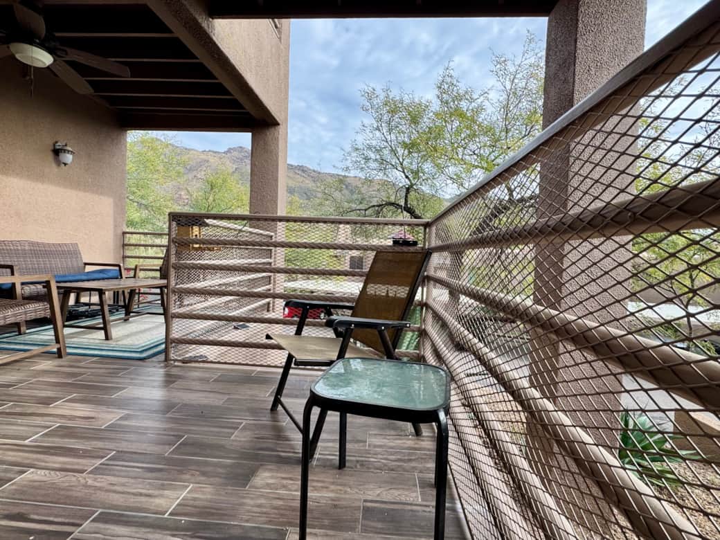 Large extended patio