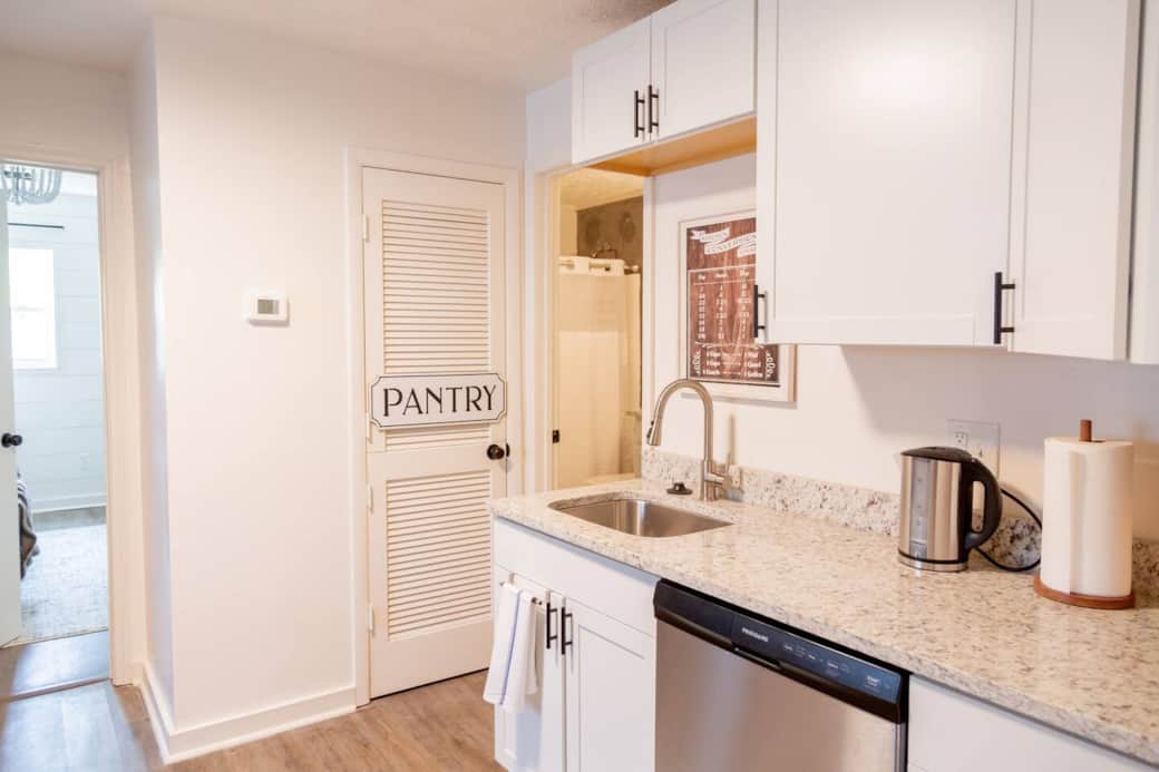 Calming Terracotta Chateau - Kitchen with stainless steel appliances and granite counter tops. Calming Terracotta Chateau - Kitchen with stainless steel appliances and granite counter tops.