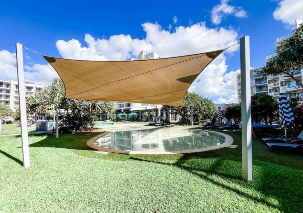 Covered kids pool 