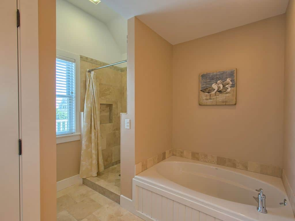 Master Bathroom With Shower And Tub