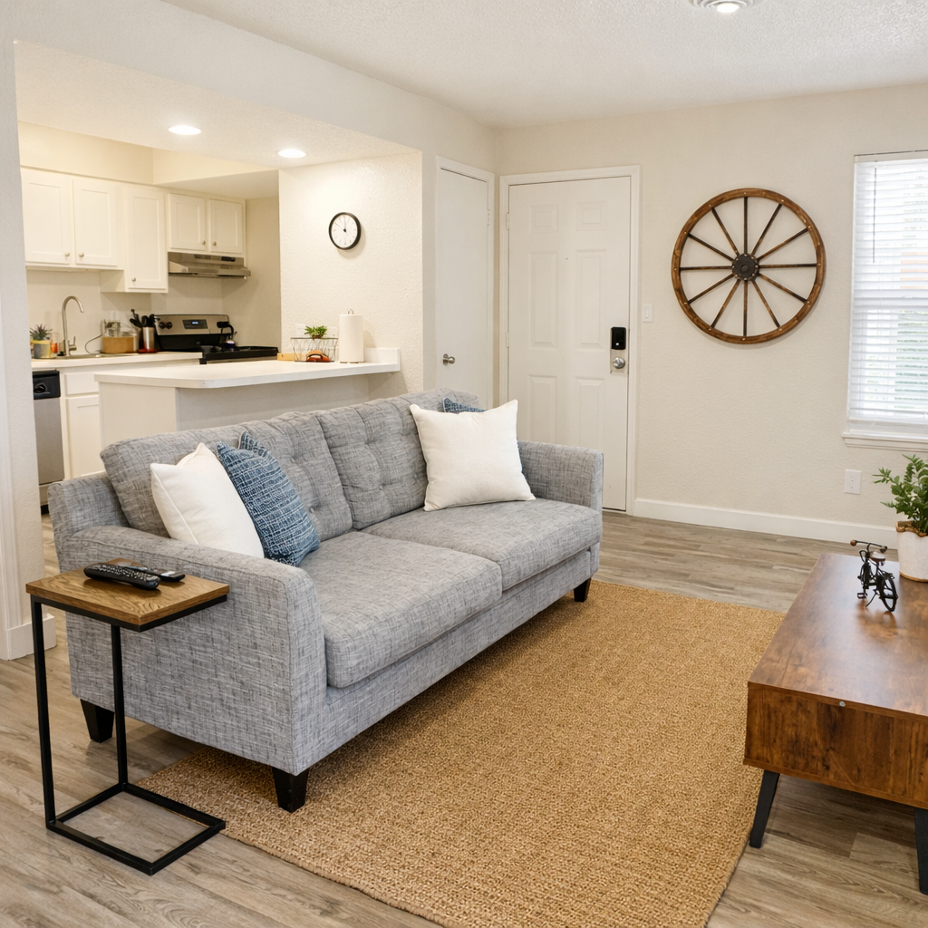 Stylish studio apartment in an unbeatable city location, perfect for work or play.