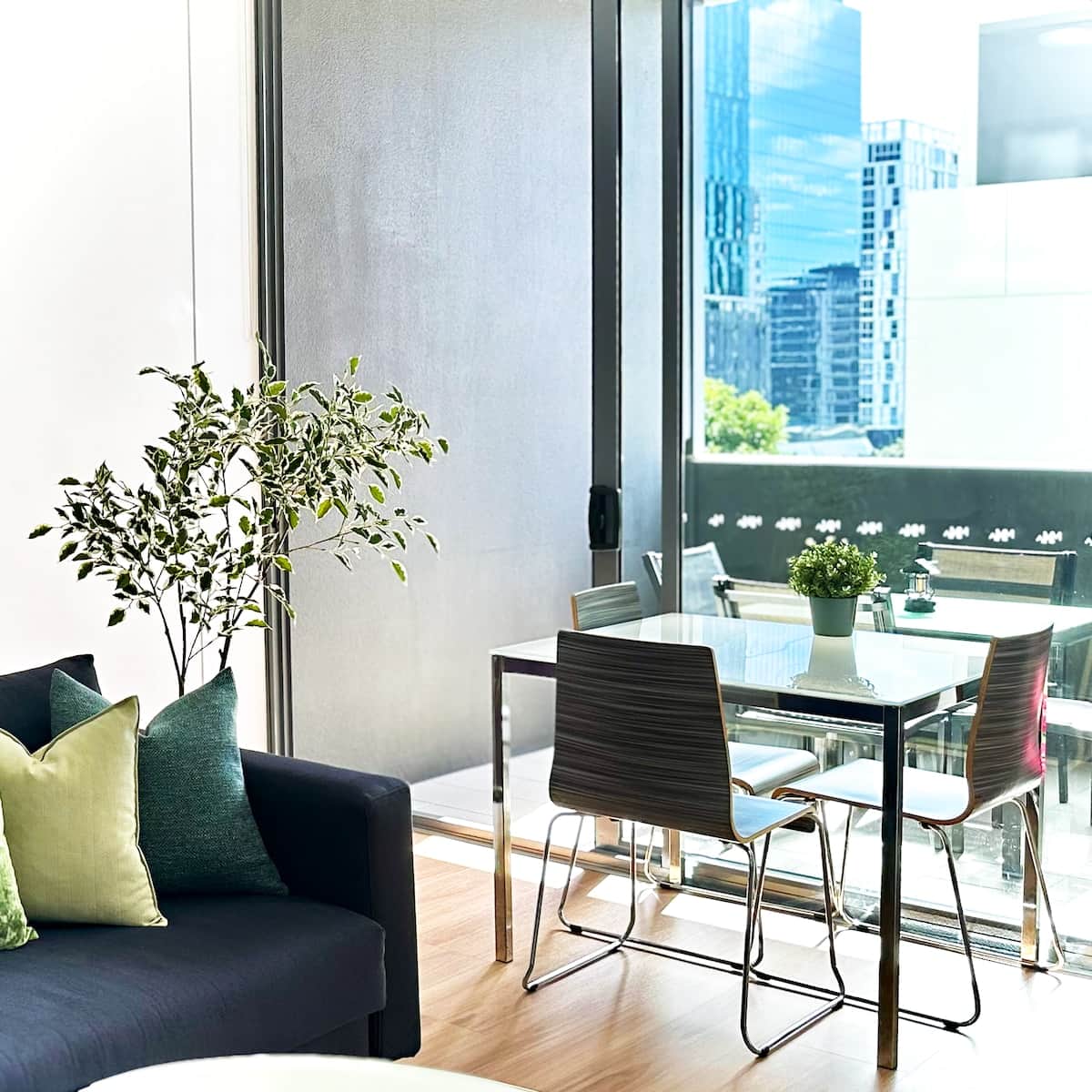 Enjoy your meal inside or outside.