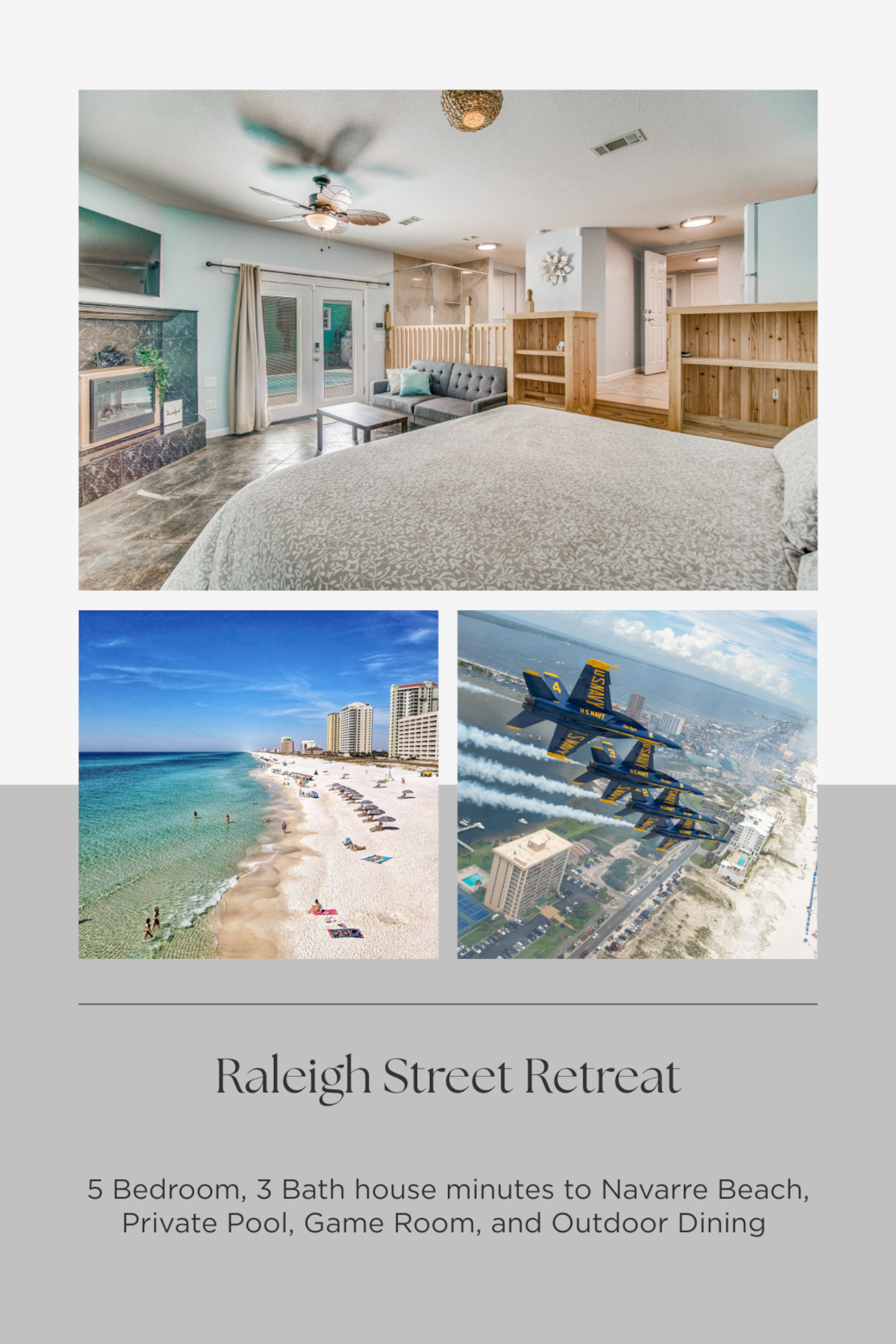 Raleigh Street Retreat - Navarre Beach - Blue Angels