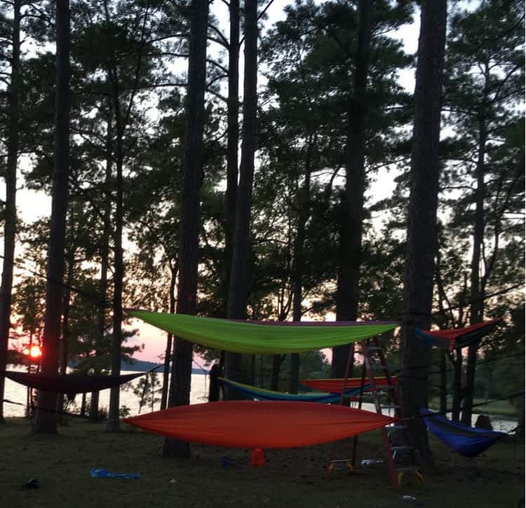 Bring a camping tent or hammocks for the kids