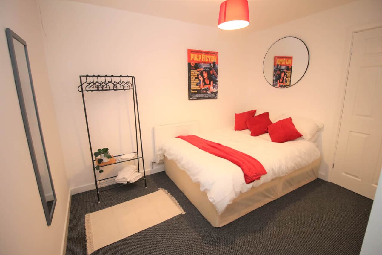 Red bedroom
