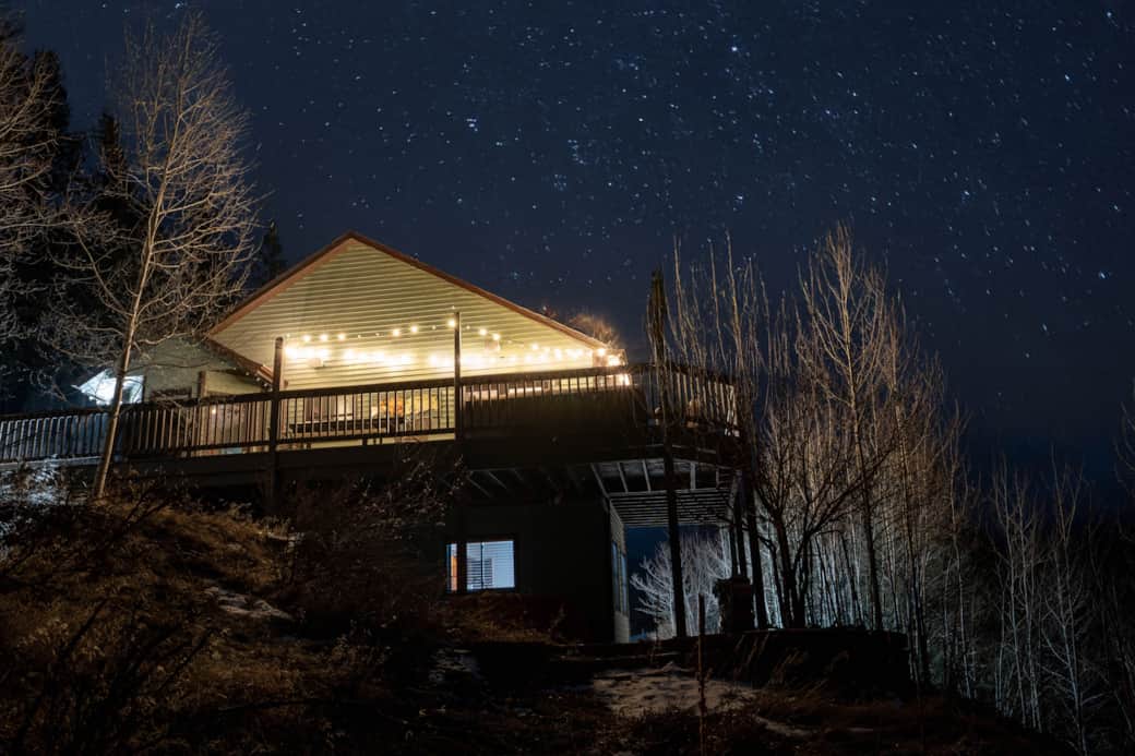 Enjoy an obstructed view of a clear nights sky! 8,000 feet up in the privacy of the mountains makes 