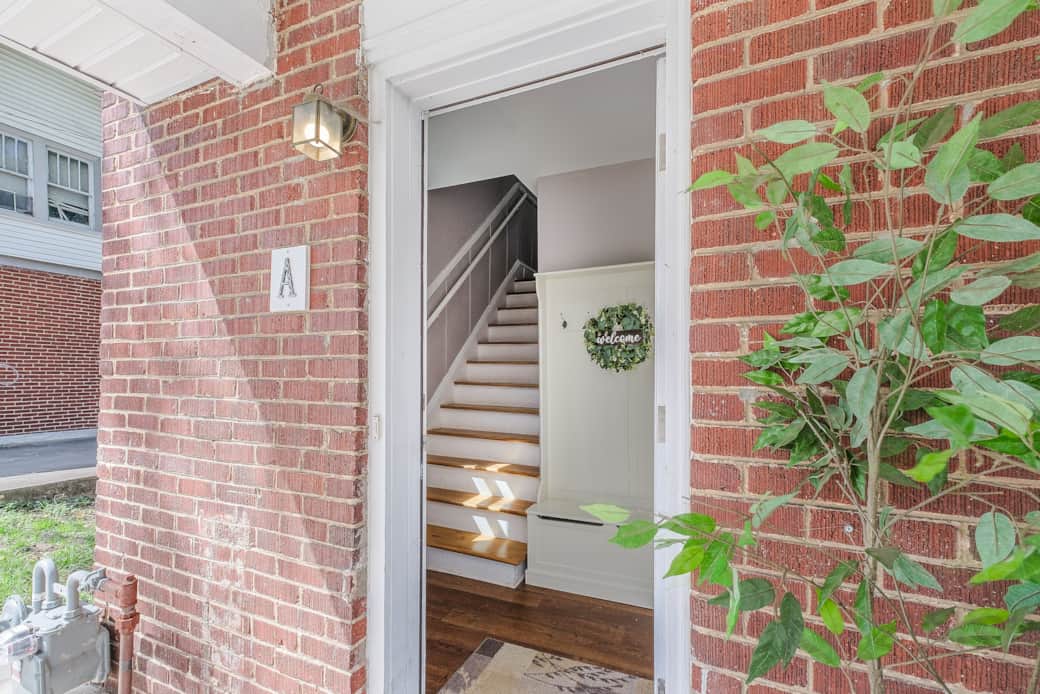 Entry to unit with staircase Entry to unit with staircase