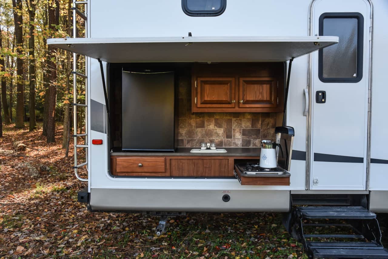 Outside kitchen