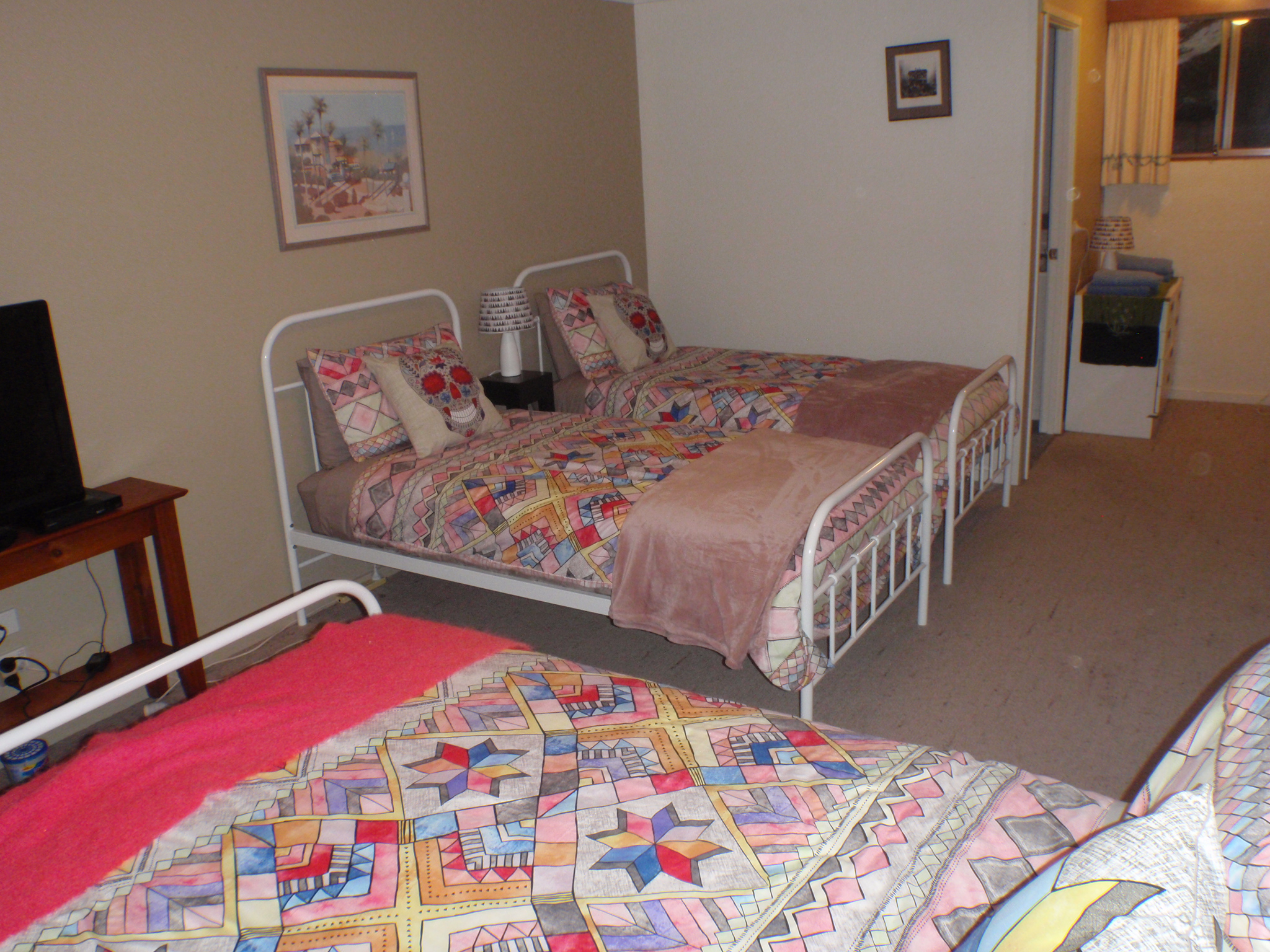 Downstairs Bedroom 5 - Queen + 2 Single