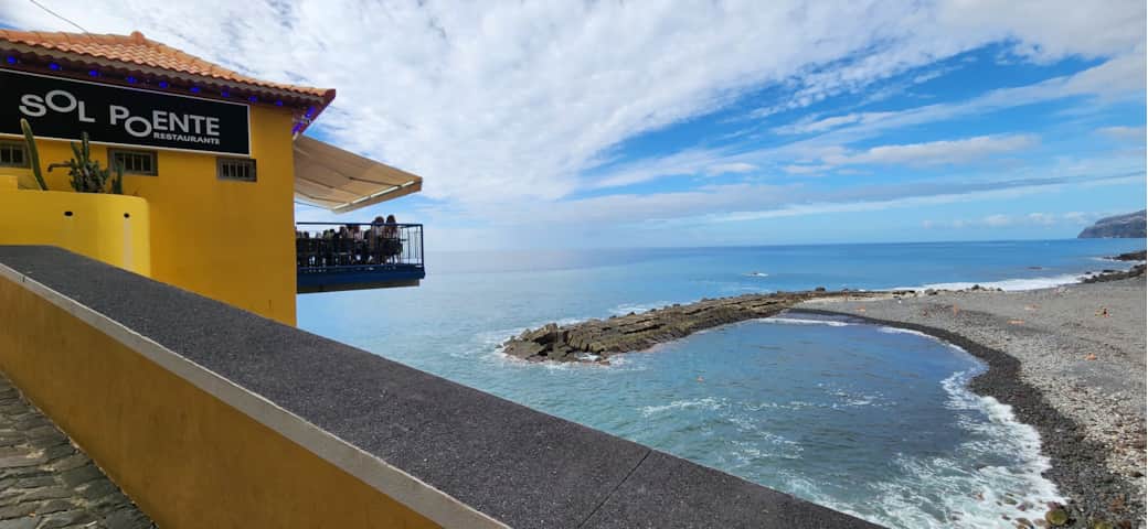 Oceanfront dining in Ponta do Sol with stunning Atlantic views Oceanfront dining in Ponta do Sol with stunning Atlantic views