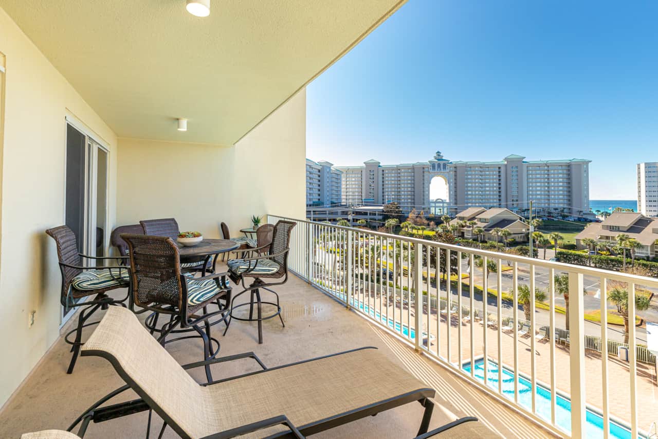 Sprawling private balcony