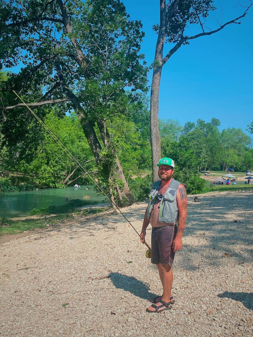 Don't forget the fishing poles! Don't forget the fishing poles!