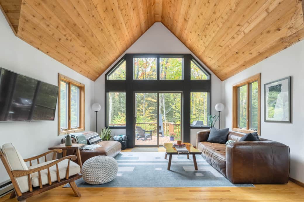 Family room with deck access