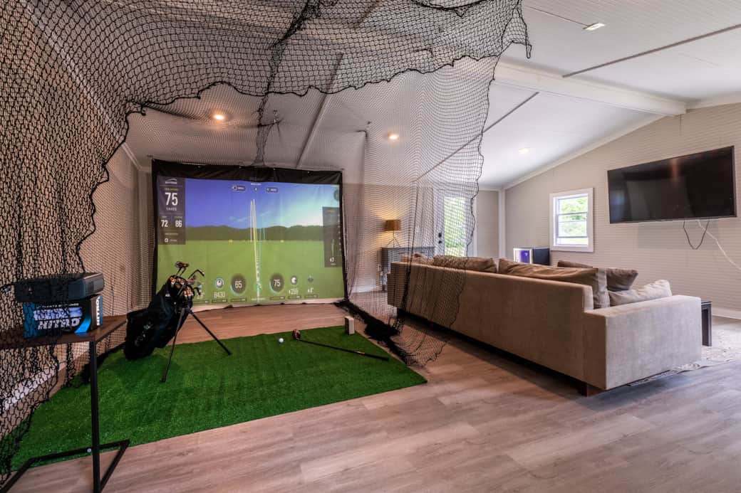 Golf Simulator and Game Room