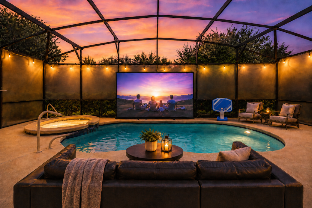 Pool spa outside Pool spa outside