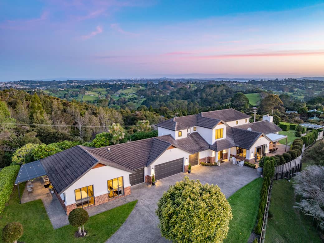 View from above the driveway of the entire front of the property, including the 2bdr Guest Huse View from above the driveway of the entire front of the property, including the 2bdr Guest Huse