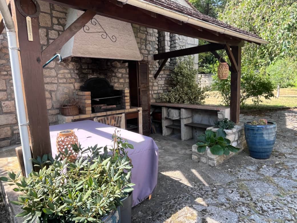 Espace barbecue abrité