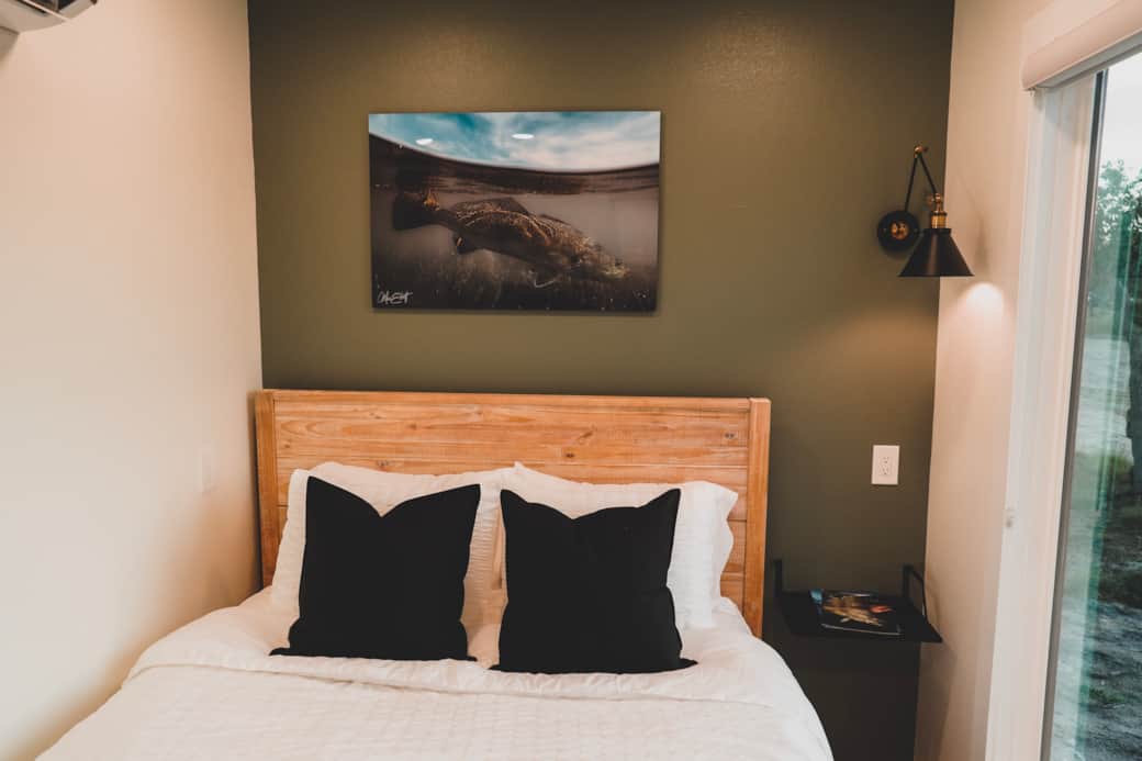 Bedroom: Queen bed with AC, TV, and outdoor view Bedroom: Queen bed with AC, TV, and outdoor view