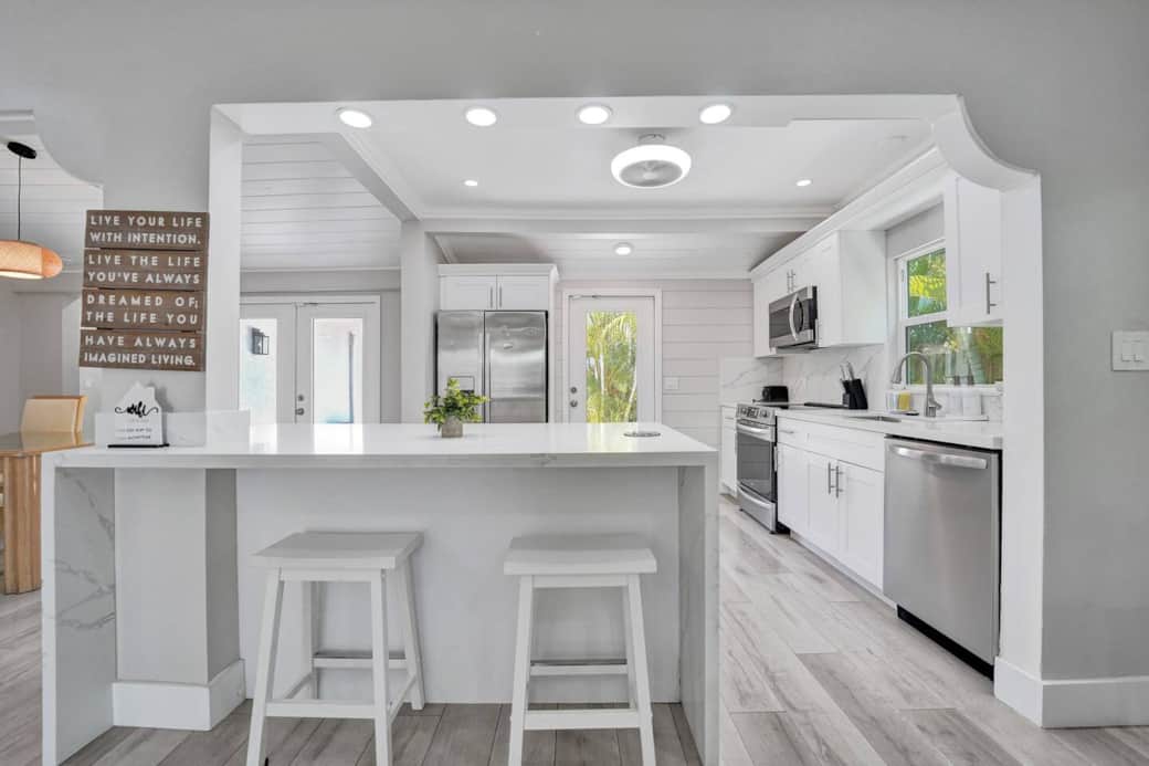 Kitchen Island and Bar Stools