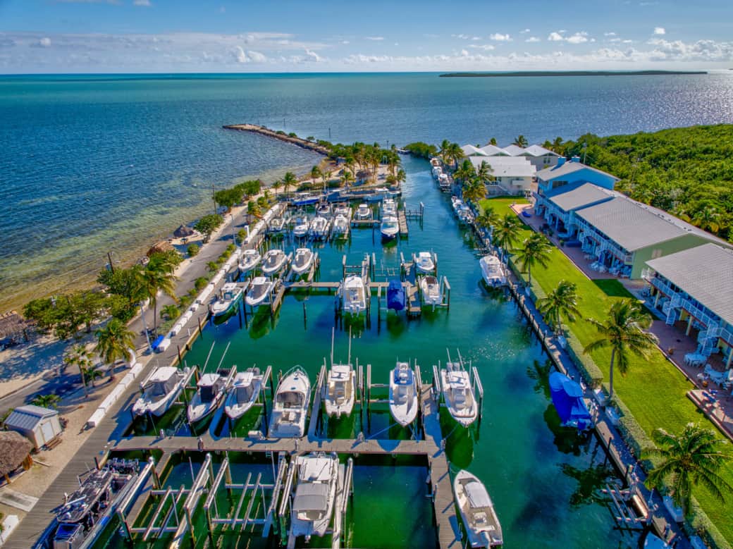 Aerial View of Marina
