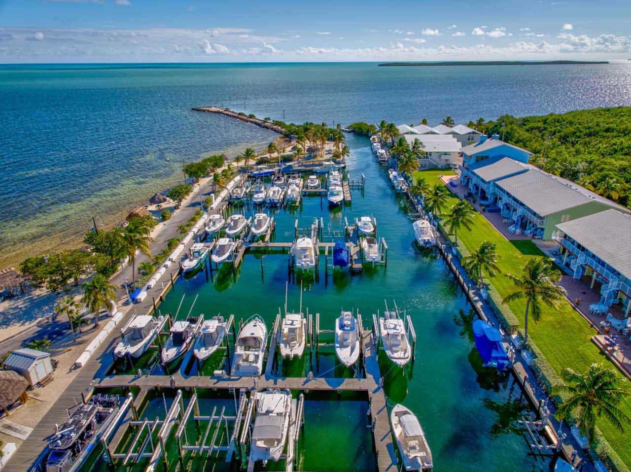 Aerial View of Marina