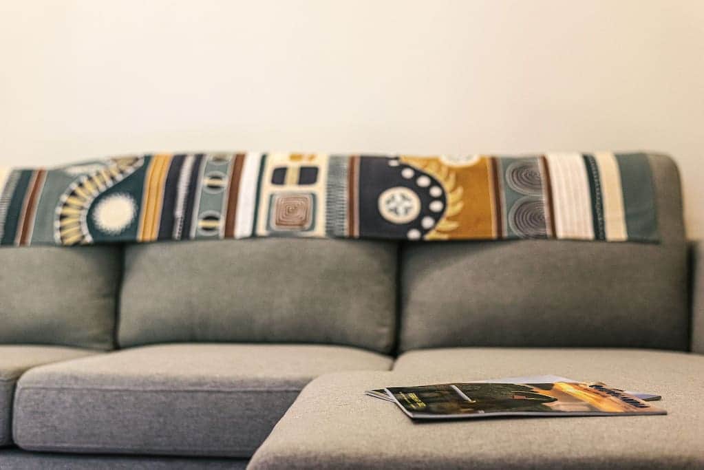Couch in sitting area