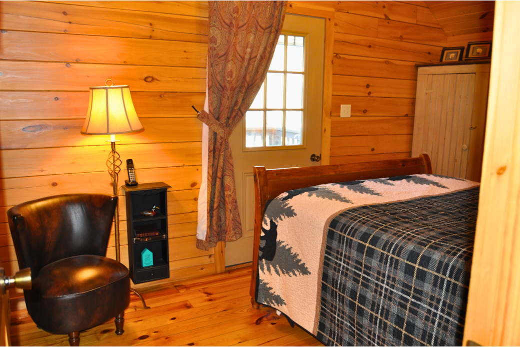 Balcony access from bedroom. 