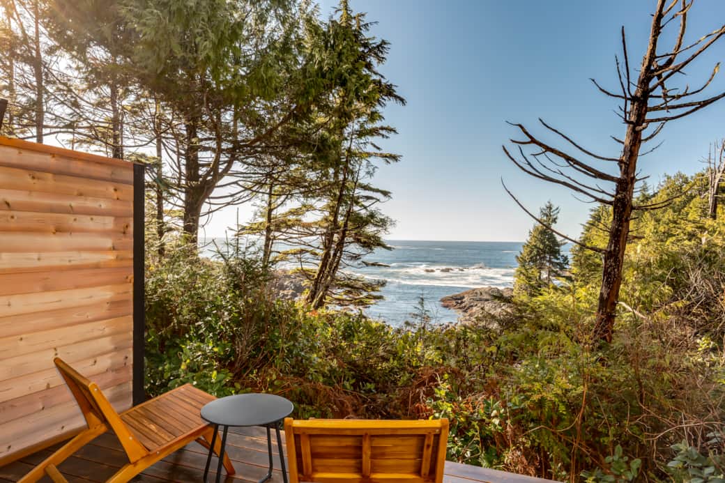 Private ocean view deck Private ocean view deck