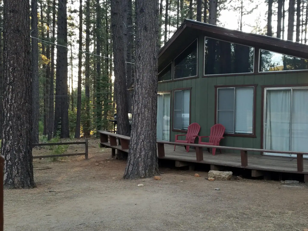 Deck overlooking the front of the house