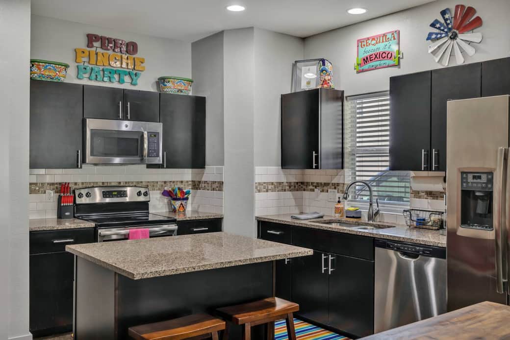 Enjoy some of the local flavors of art from San Antonio and South Texas adorning the walls.