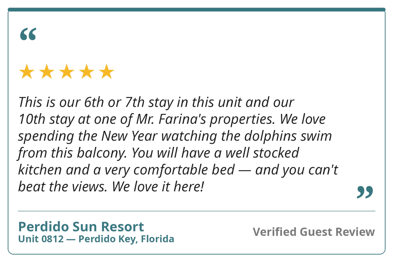 Perdido Sun Resort Unit 0812 Review