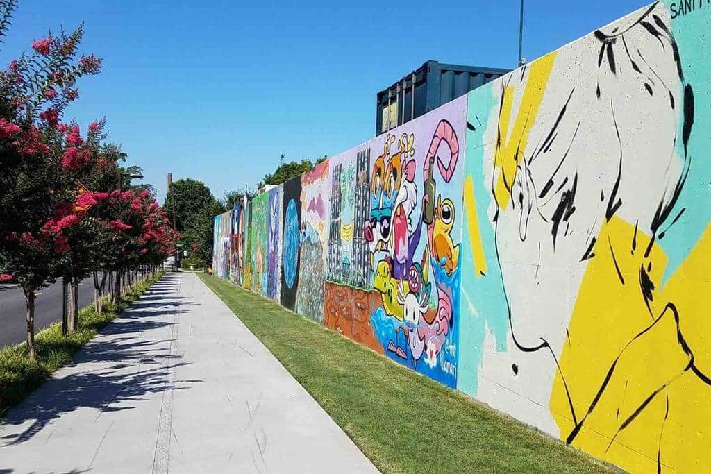 Beltline leading up to Krog Street Tunnel and krog Street Market! Check out the graffiti art!!