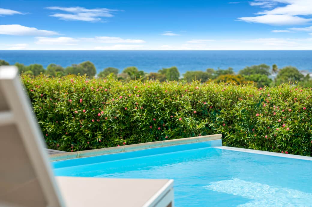 Piscine vue mer panoramique