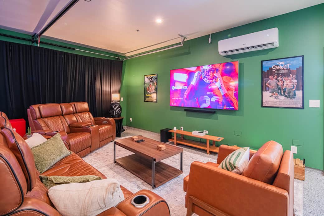 85" Samsung and Theater Seating