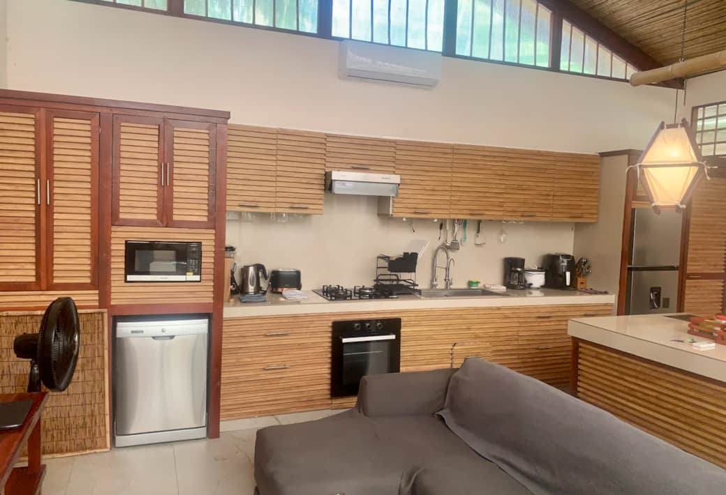 uva blue villas puerto viejo pool house luxury kitchen stove counter