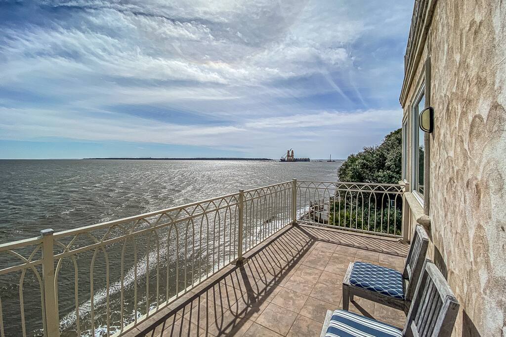 Private fourth floor deck outside of master bedroom.