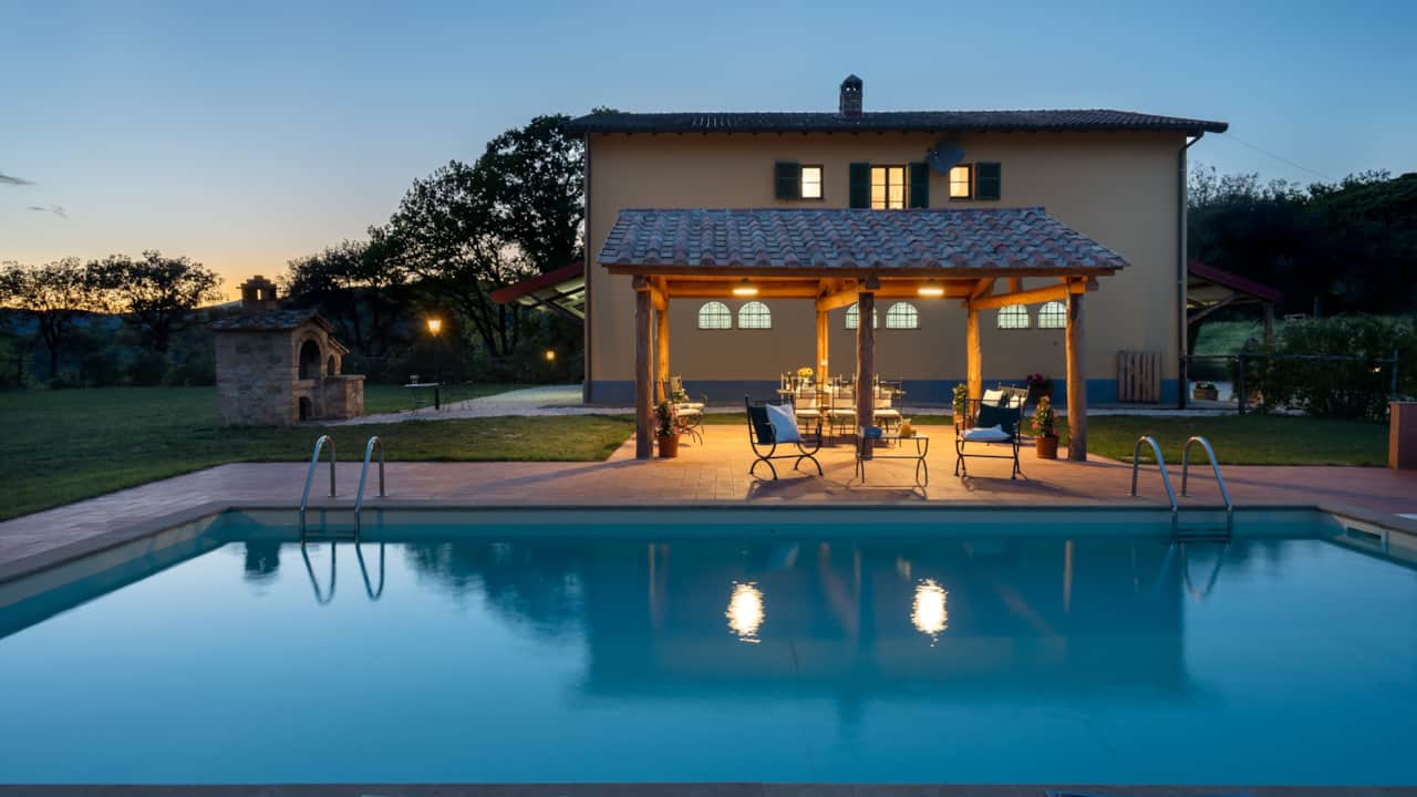Pool in the Evening
