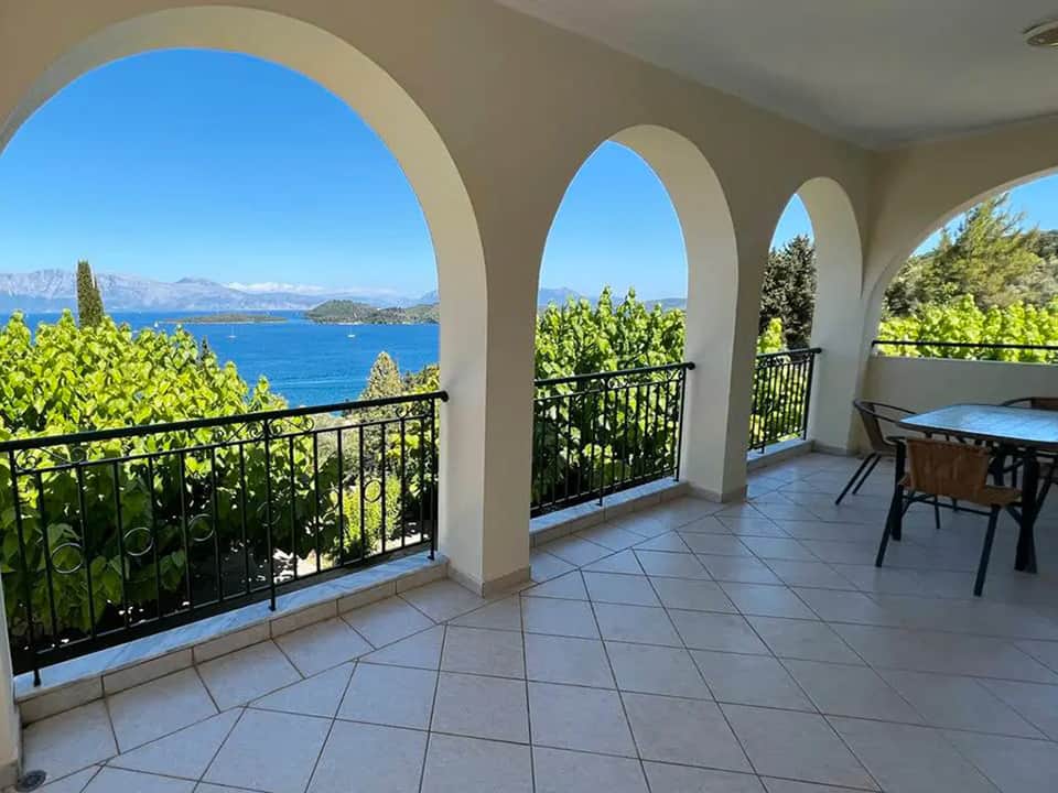 Villa Evgenia Lefkada - Appartement 4 - Loggia de la chambre