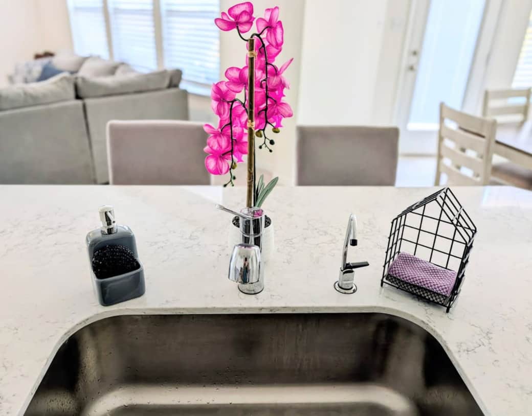 Filtered water on tap. 