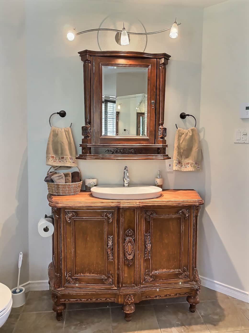 Salle de bain  LaK&Co chalet à louer en Estrie