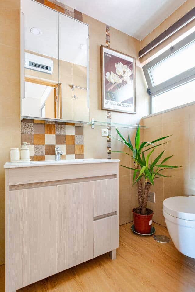 Ensuite bathroom for the master bedroom.