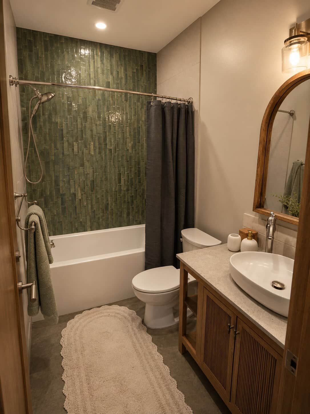 Unwind in the deep soaking tub or rainfall shower after a day on the greens or touring local wineries. Spa-inspired finishes, plush towels, and handcrafted tile create a calming place to recharge.