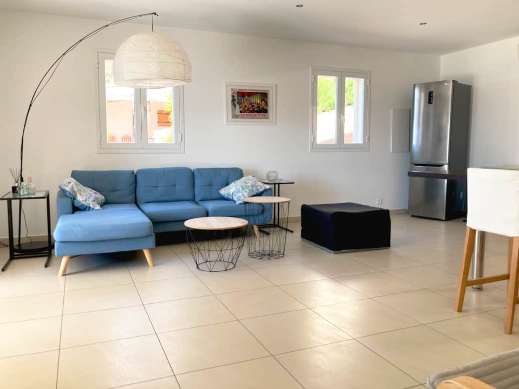Grande Villa A - Piece a vivre : salon - Résidence Ogliastrello - Olmeto 2024
