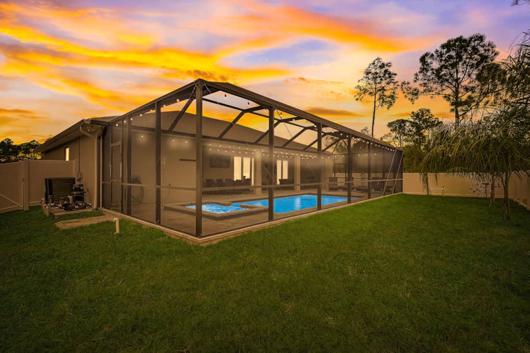 Backyard at Twilight