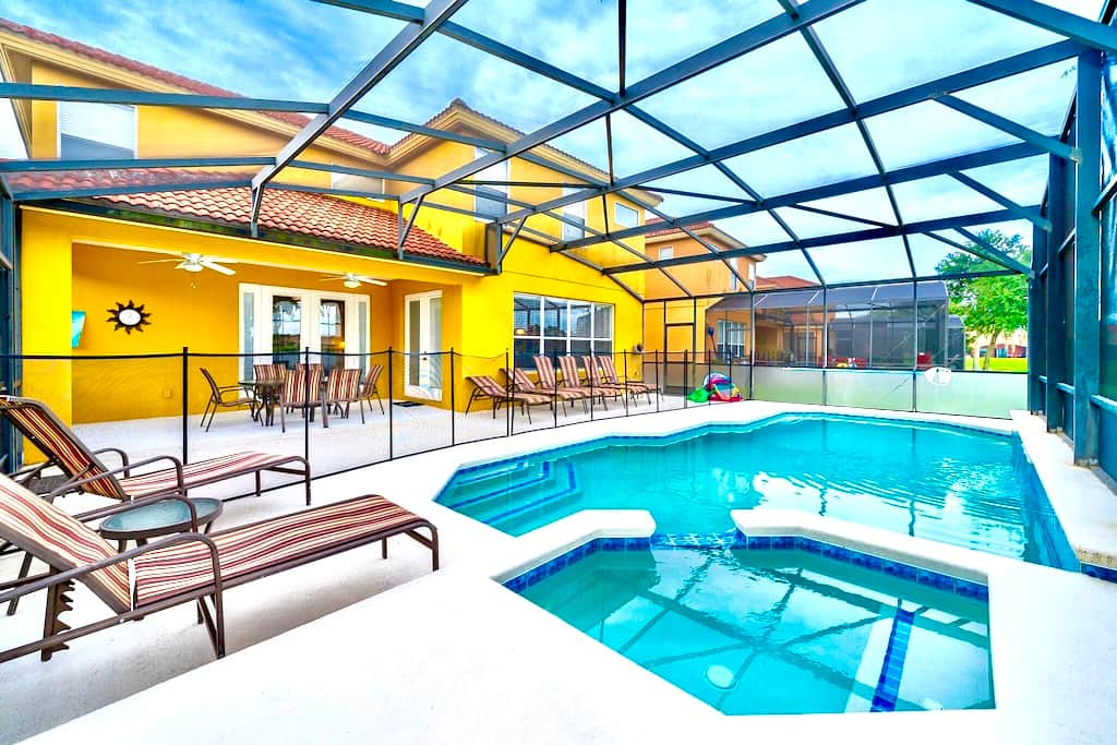 Soak up the Florida sunshine from your private pool area