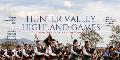 Hunter Valley Highland Games at Saltire Estate, Lovedale