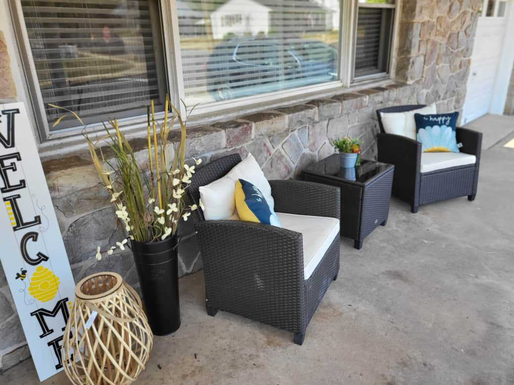 Sit, relax and unwind while enjoying a good book or a nice cup of coffee in the morning.