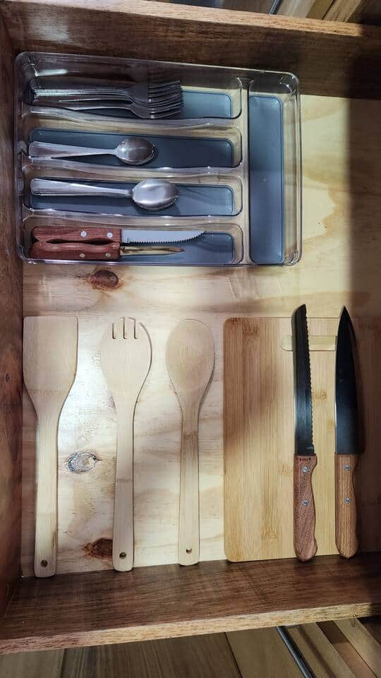 Utensils for five 
