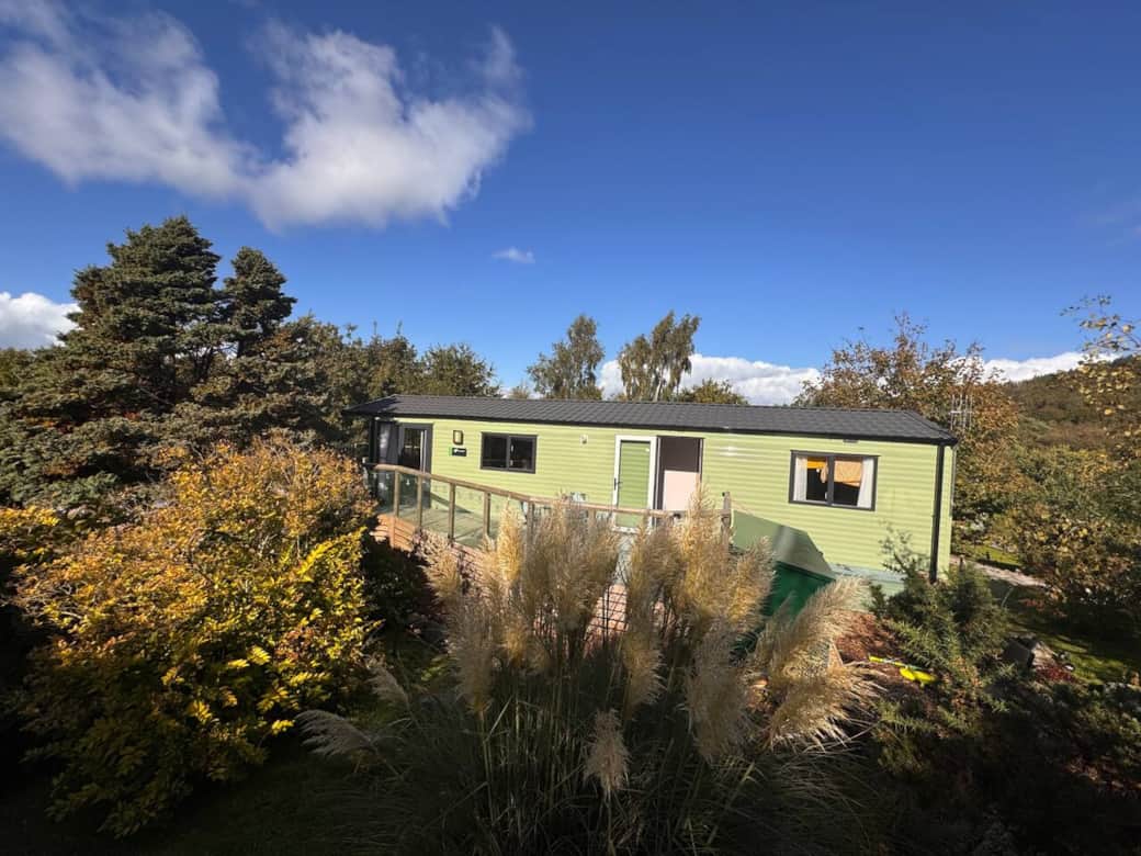 Static Caravan with wrap around Decking